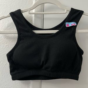 Black sports bra